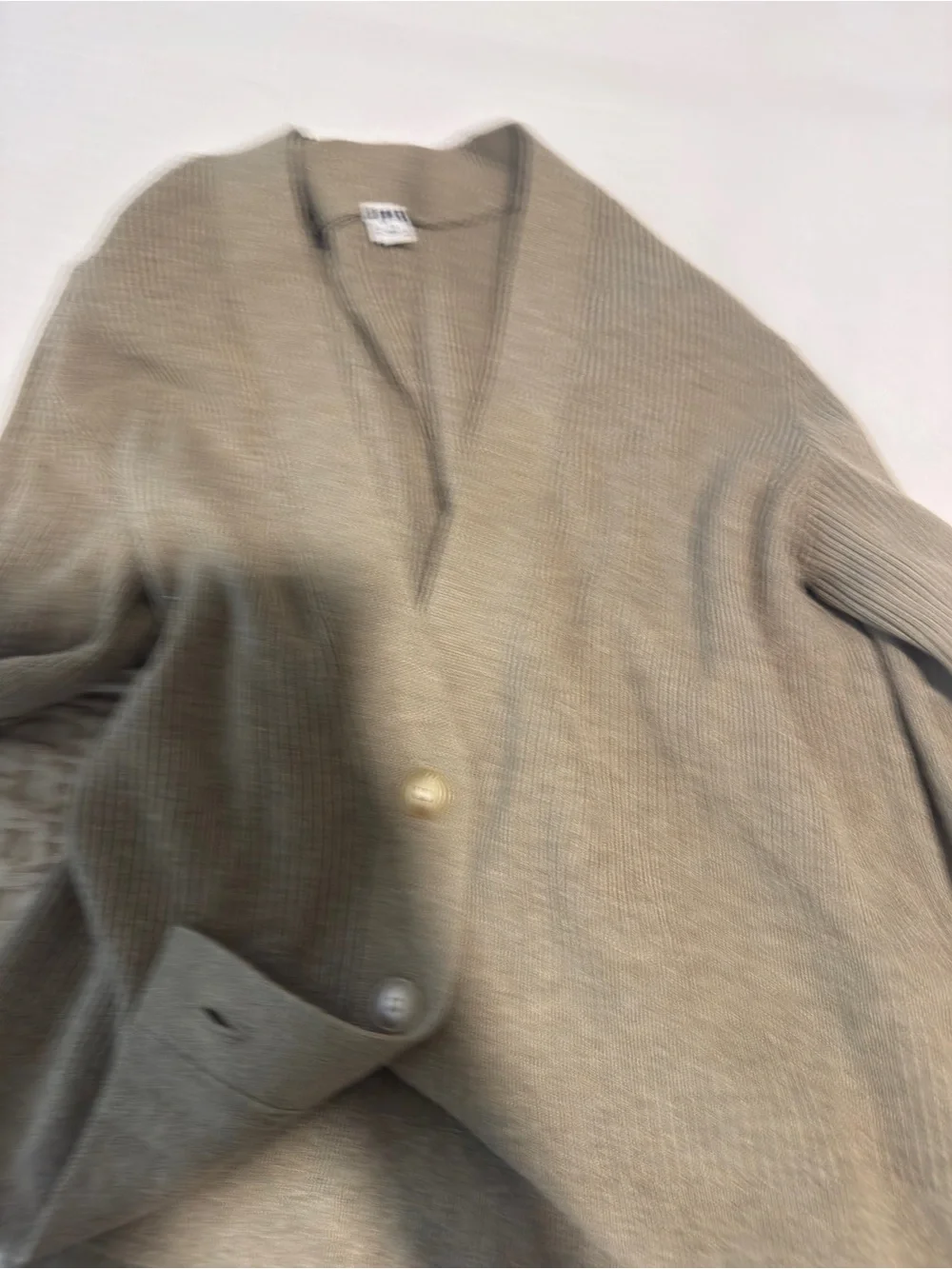 Uniqlo Olive Knit Wide Leg Lounge Pants with Matching Cardigan